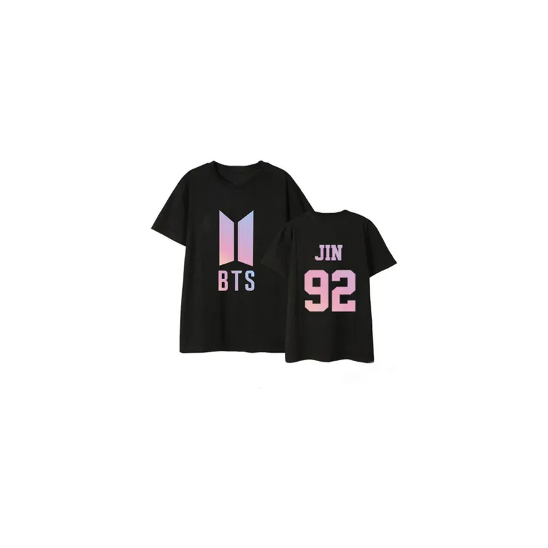 Short Sleeves Loose Fall Shoulder Couple T-Shirt, Black