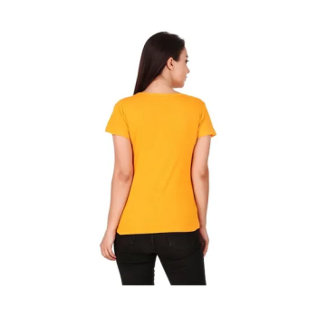 Generic Short Sleeves T-Shirt Yellow