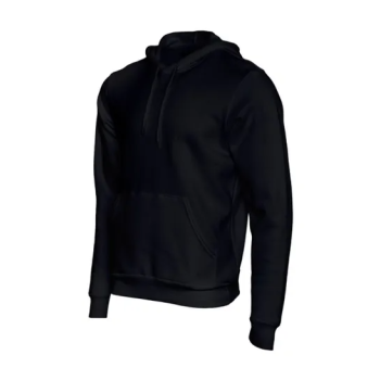 BASIC Sofia Clothing Plain Casual Black Hoodie Sweatshirt for Unisex