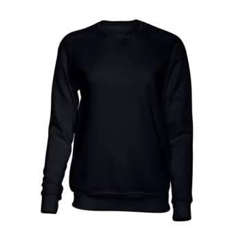BASIC Sofia Clothing Unisex Sweatshirt Long Sleeve with Pockets Black