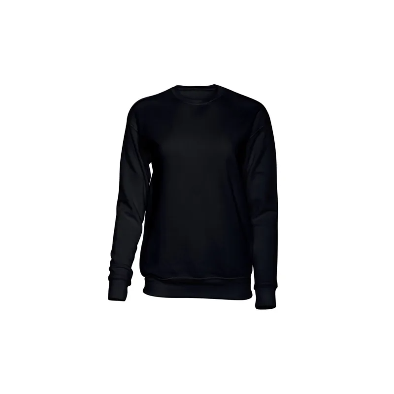 BASIC Sofia Clothing Unisex Sweatshirt Long Sleeve with Pockets Black