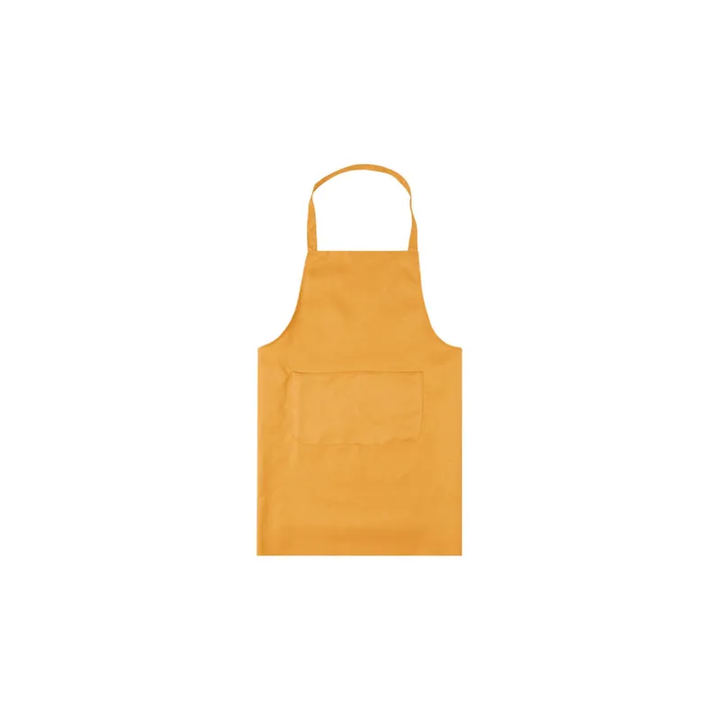 Generic Solid Halter Sleeveless Apron Orange