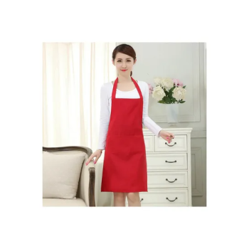 Generic Solid Halter Sleeveless Apron Orange