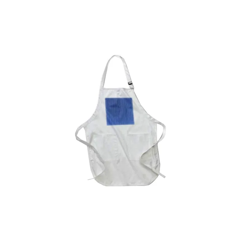 Generic Solid Apron With Pockets 22 x 24inch White