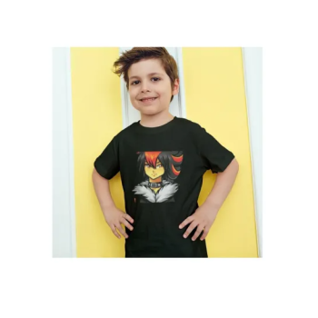 Generic Sonic Animated Character Printed T-shirt Black