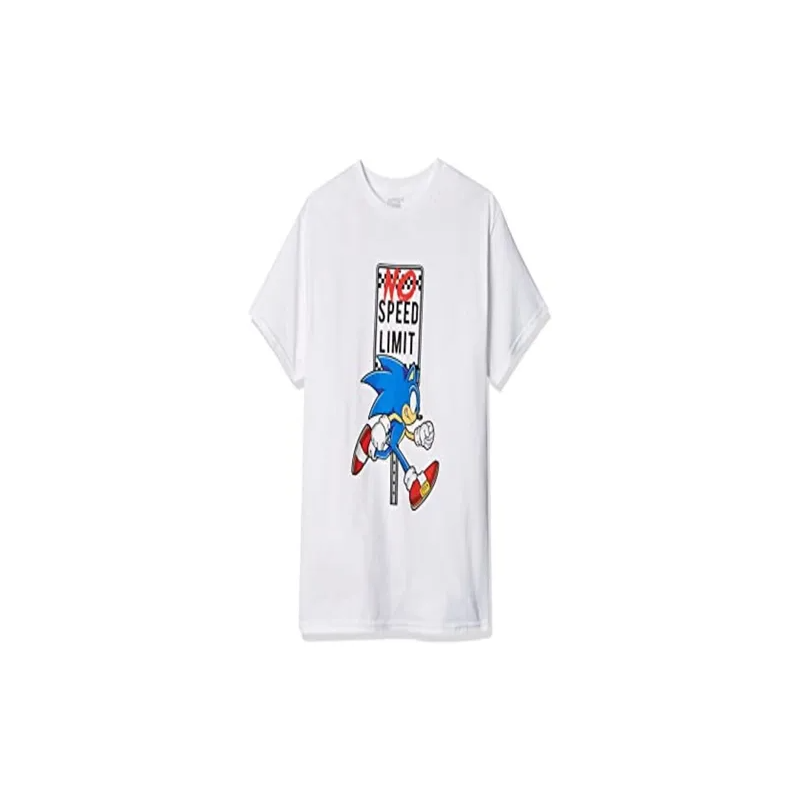 Generic Sonic No Speed Limit For Adults and Kids Printed T-shirt
