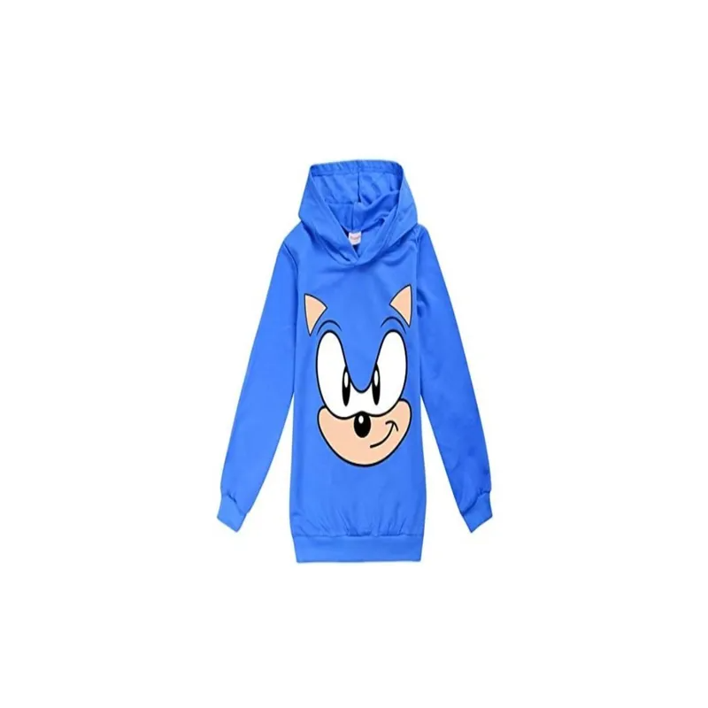 Generic Sonic Printed Hoodie For Kids Blue