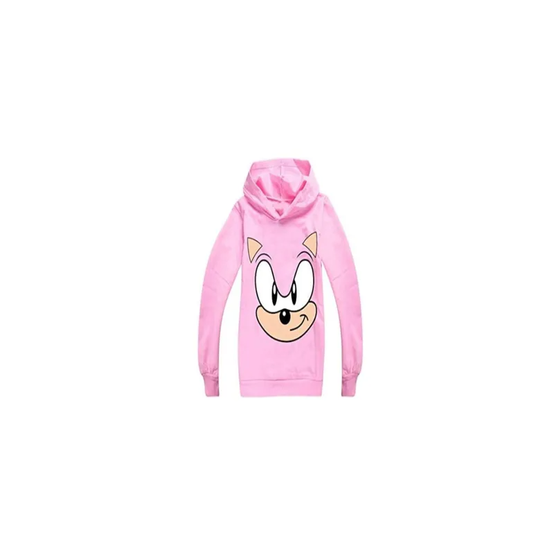 Generic Sonic Printed Hoodie For Kids Pink