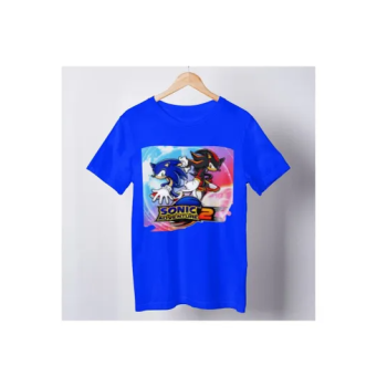 Sonic the Hedgehog Character Printed Shirt Adult/Kids, Blue