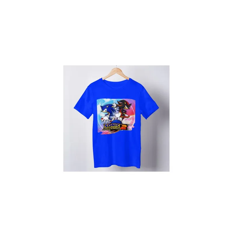 Sonic the Hedgehog Character Printed Shirt Adult/Kids, Blue