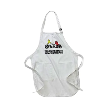 Generic Smash Endometriosis Printed Apron With Pockets 22 x 24inch White