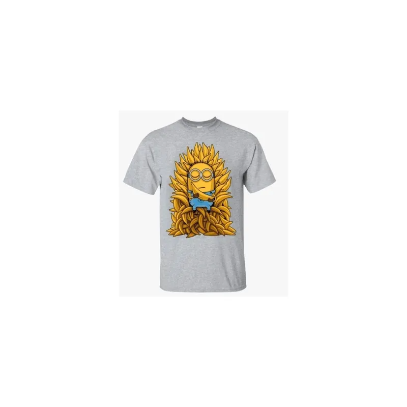Generic Sofia Clothing Funny cartoon printed Minion Banana of Throne top T-shirts for family