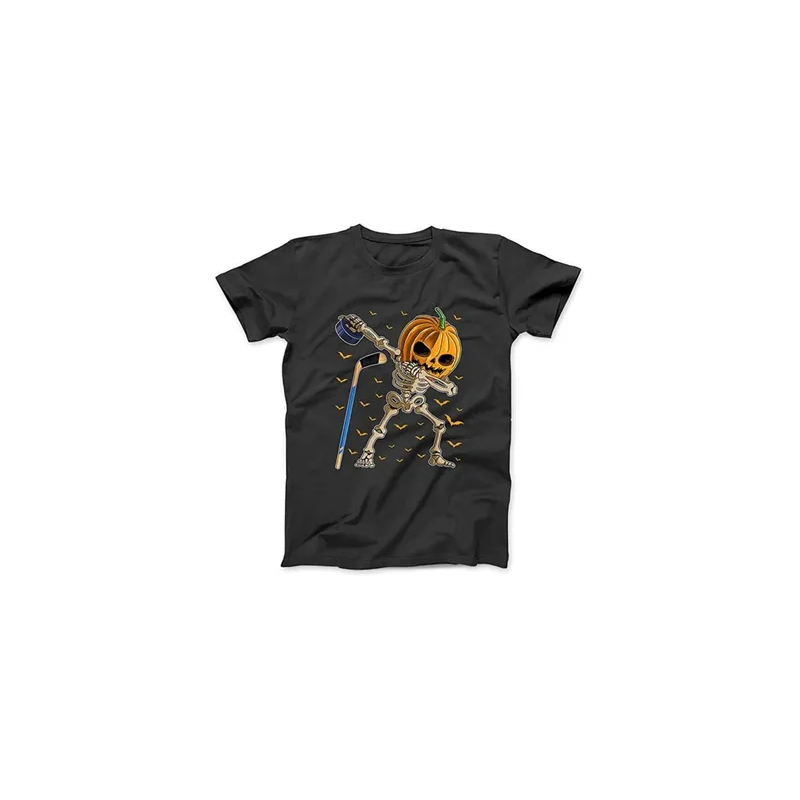 Generic Skeleton Pumpkin Printed T-shirt for Kids and Adults