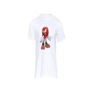 Generic Sonic The Hedgehog Knuckles Printed T-shirt For Adults and Kids