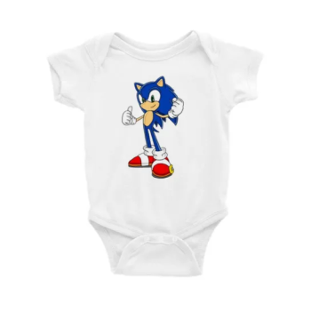 Generic Sonic the Hedgehog Short Sleeve Unisex Onesie