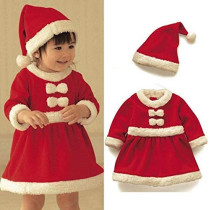 Brain Giggles Kids Santa Claus Costume - Santa Claus Costume for Toddler Girls Santa Costume for Girls