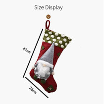 Brain Giggles Christmas Stocking for Holiday Home Decoration Gift Socks Ornament Bags (Red)