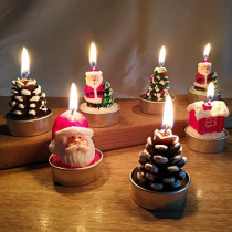 Brain Giggles Christmas Tea Light (Santa Claus)