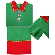 BrainGiggles Christmas Elf Costume for Girls (Small)