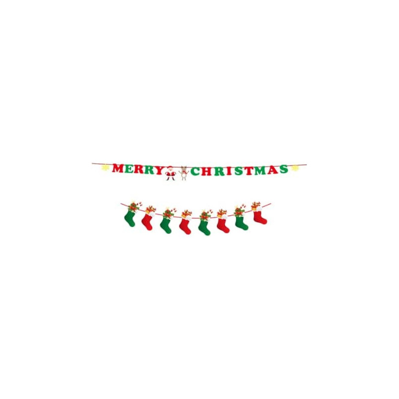 Brain Giggles Christmas Ornaments Paper Garland - Set of 2