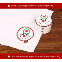 Brain Giggles Christmas Cupcake Hand Towel (Snowman)