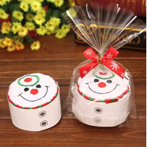 Brain Giggles Christmas Cupcake Hand Towel (Snowman)