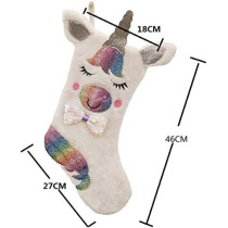 Brain Giggles LED Christmas Stockings for Girls - Unicorn