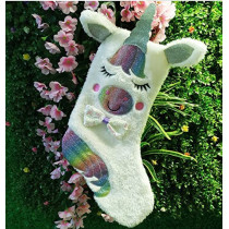 Brain Giggles LED Christmas Stockings for Girls - Unicorn