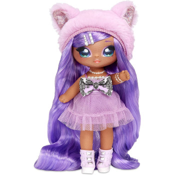 Na Na Na Surprise Family Soft Doll Multipack Of 2 Fashion Dolls + Cute Pet Kitty, Chic Outfits, Long Hair & Poseable, Includes 12 Accessories   Gift For Kids, Toy For Girls Boys Ages 5 6 7 8+ Years