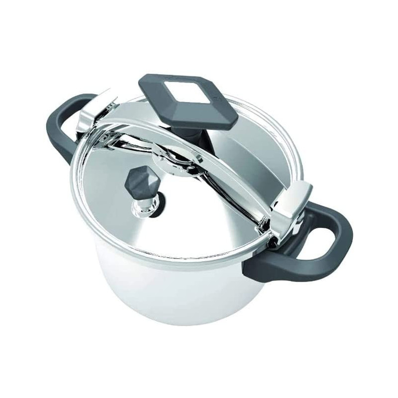 Dessini Stainless Steel Pressure Cooker Silver Black 18L