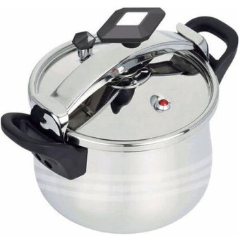 Dessini Stainless Steel Pressure Cooker Silver Black 5L
