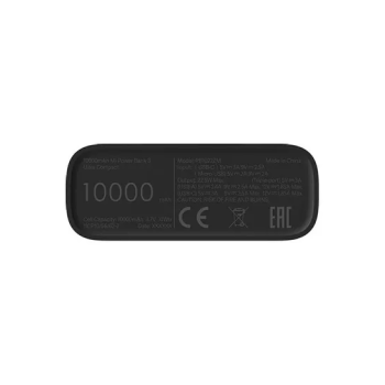 Xiaomi 10000 mAh Mi Power Bank 3 Ultra Compact Black