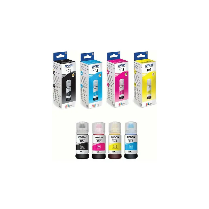 EPSON 103 Ink Bottle (Pack of 4) Multicolour