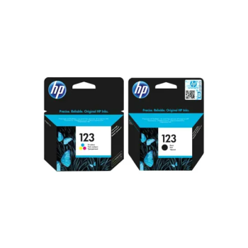 HP 123 Black + Tri-color Original Ink Cartridge F6V16AE+F6V17AE Black/Tri Color