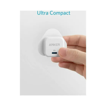 Anker 20W Fast Charger with Foldable Plug, PowerPort III 20W Cube Charger For iPhone 13/13 Mini/13 Pro/13 Pro Max/12, Galaxy, Pixel 4/3, iPad/ iPad mini, And More White