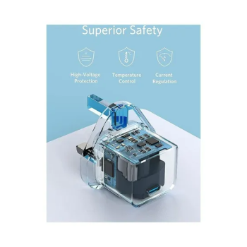 Anker 20W Fast Charger with Foldable Plug, PowerPort III 20W Cube Charger For iPhone 13/13 Mini/13 Pro/13 Pro Max/12, Galaxy, Pixel 4/3, iPad/ iPad mini, And More White