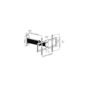 Jd - Skill Tech | SH 460P - Tv Wall Mount Standard Series Fit Screen Size: (32"-65") - Black