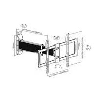 Jd - Skill Tech | SH 460P - Tv Wall Mount Standard Series Fit Screen Size: (32"-65") - Black