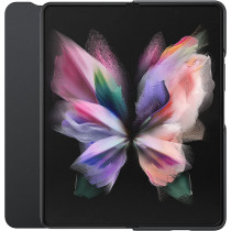 Samsung Galaxy Z Fold3 5G Leather Flip Cover With S Pen, Black