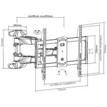 Skill Tech SH640P Multi Option LCD Wall Mount Swivel For 23 To 46 Inches Panels