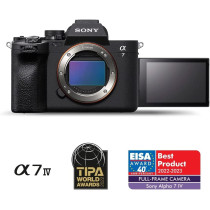 Sony Alpha 7 Iv | Full-Frame Mirrorless Camera (33Mp, Real-Time Autofocus, 10 Fps, 4K60P, Vari-Angle Touch Screen, Large Capacity Z Battery), Black