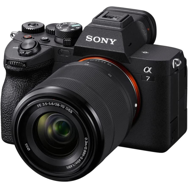 Sony Alpha 7 Iv Full-Frame Mirrorless Interchangeable Lens Camera, 33 Mega Pixel Full-Frame Back-Illuminated Exmor R Cmos Image Sensor, Ilce-7M4K, With 28-70Mm Zoom Lens