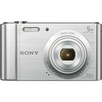 Sony Digital Compact Camera 20.1 Mp, 5X Optical Zoom Silver, Dsc-W800, Dscw800S.Ceh