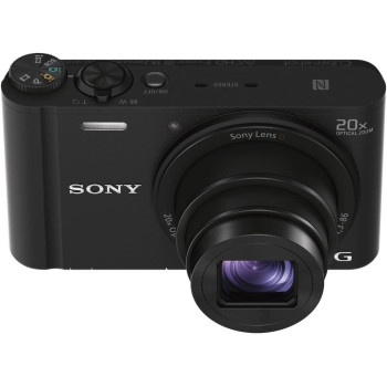 Sony DSCWX350 Digital Compact Camera With Wi-Fi And NFC (18.2 Mp, 20X Optical Zoom) - Black