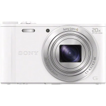 Sony Dscwx350 Digital Compact Camera With Wi-Fi And Nfc (18.2 Mp, 20X Optical Zoom) - White