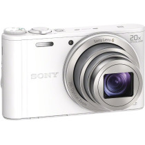 Sony Dscwx350 Digital Compact Camera With Wi-Fi And Nfc (18.2 Mp, 20X Optical Zoom) - White
