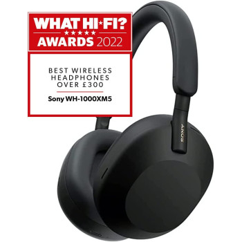 Sony Wh 1000Xm5 Noise Cancelling Wireless Headphones 30 Hours Battery Life Over Ear Style Optimised For Alexa And The Google Assistant With Built In Mic For Phone Calls Black, One Size