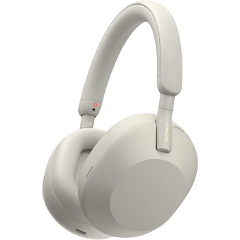 Sony WH 1000Xm5 Noise Cancelling Wireless Headphones 30 Hours Battery Life Over Ear Style, Silver