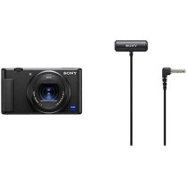Sony Zv-1 Vlog Camera, Dsc-Zv1 With Sony Ecm-Lv1 Lavalier Microphone