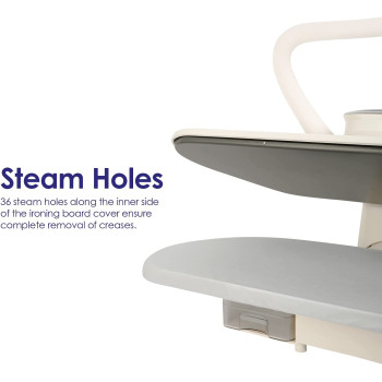 Super General 40 Inch Steam Press, Sensor Control Steam Iron With Digital Display, 750Ml Water Capacity, Teflon Heating Plate, Sgsp-40, White, 104 X 62 X 26 Cm, 1 Year Warranty